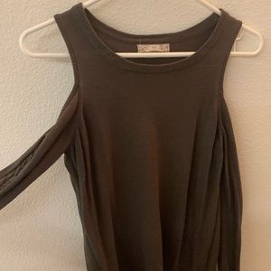 long sleeve cutout top
